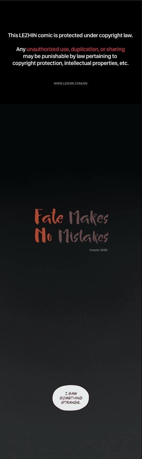 Fate Makes No Mistakes - Page 1