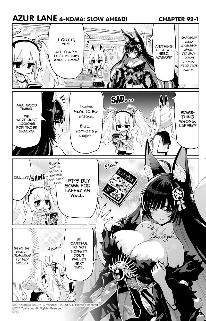 Azur Lane 4-Koma: Slow Ahead Chapter 92 - Picture 1