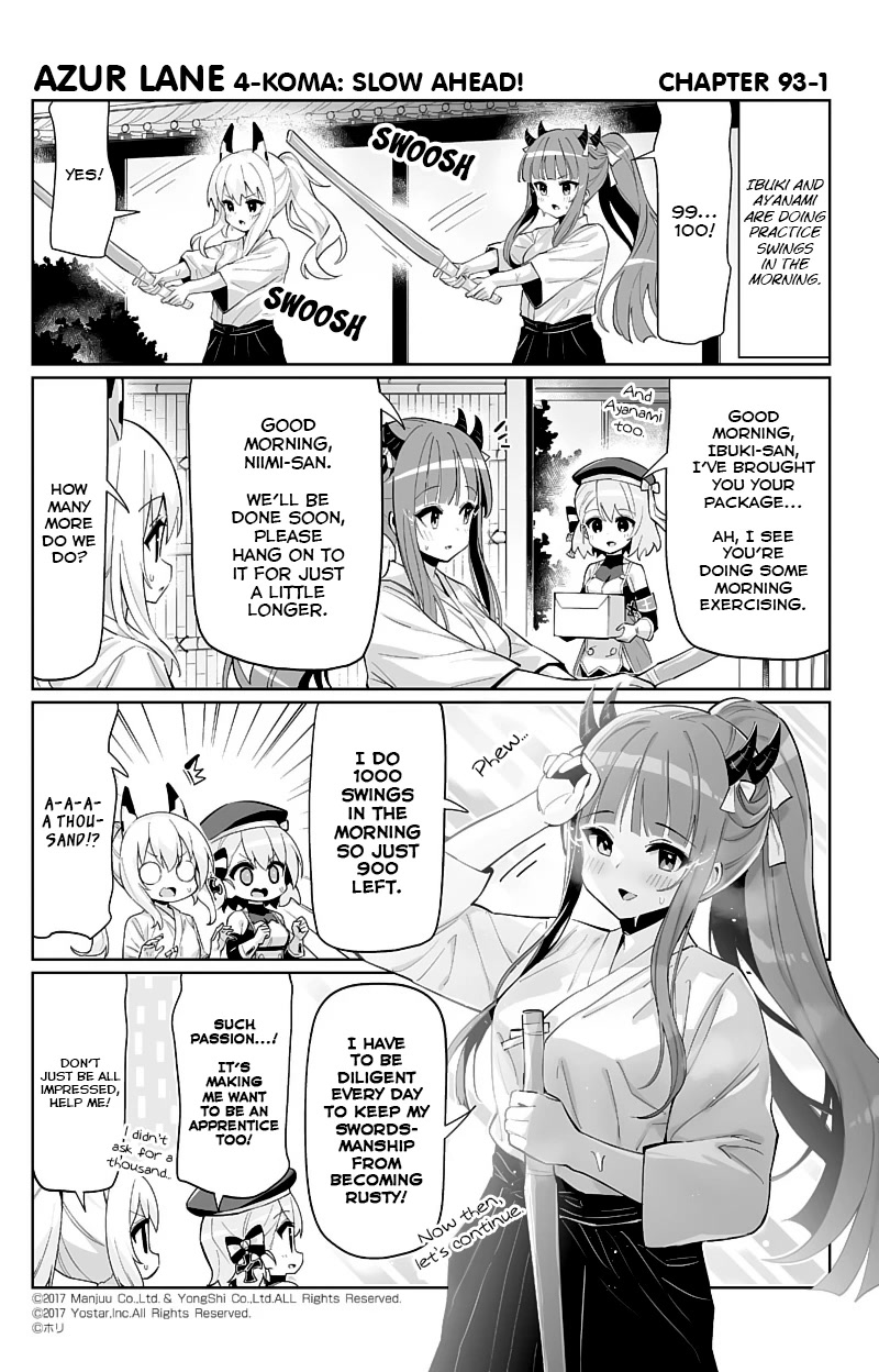 Azur Lane 4-Koma: Slow Ahead Chapter 93 - Picture 1