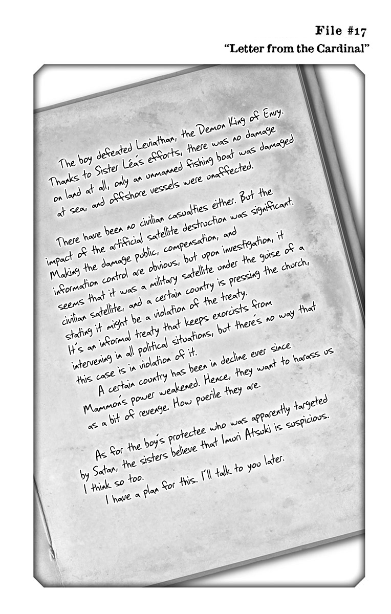 Make The Exorcist Fall In Love Vol.3 Chapter 17.5: File #17 - “Letter From The Cardinal” - Picture 1