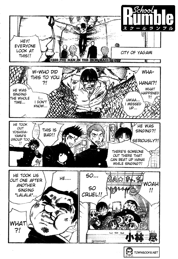 School Rumble Vol.19 Chapter 229: The Man In The Iron Mask - Picture 1
