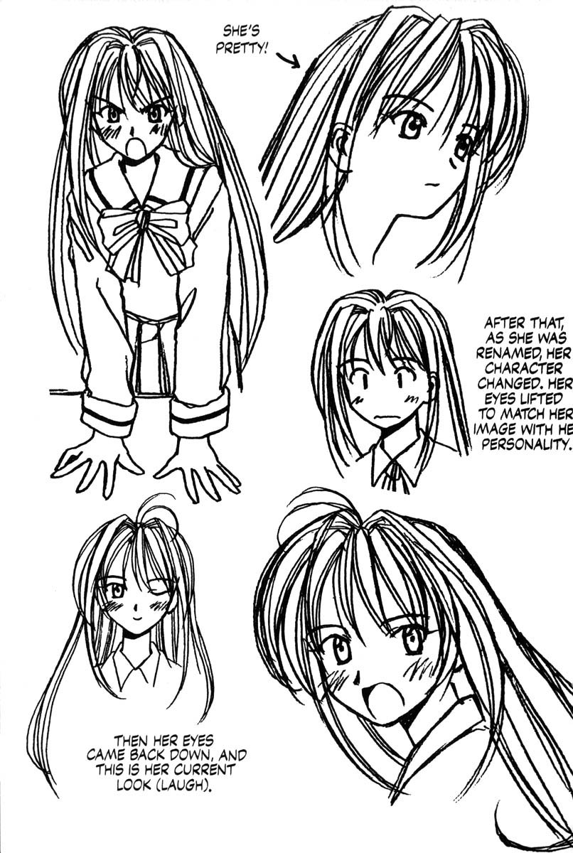 Love Hina Vol.1 Chapter 6.5: Early Character Designs - Picture 3