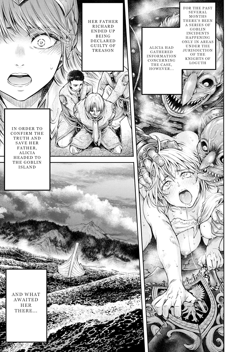 A Female Warrior Who Fell To The Goblin Kingdom Vol.1 Chapter 8: Alicia's Lamentation - Part 2 - - Picture 2