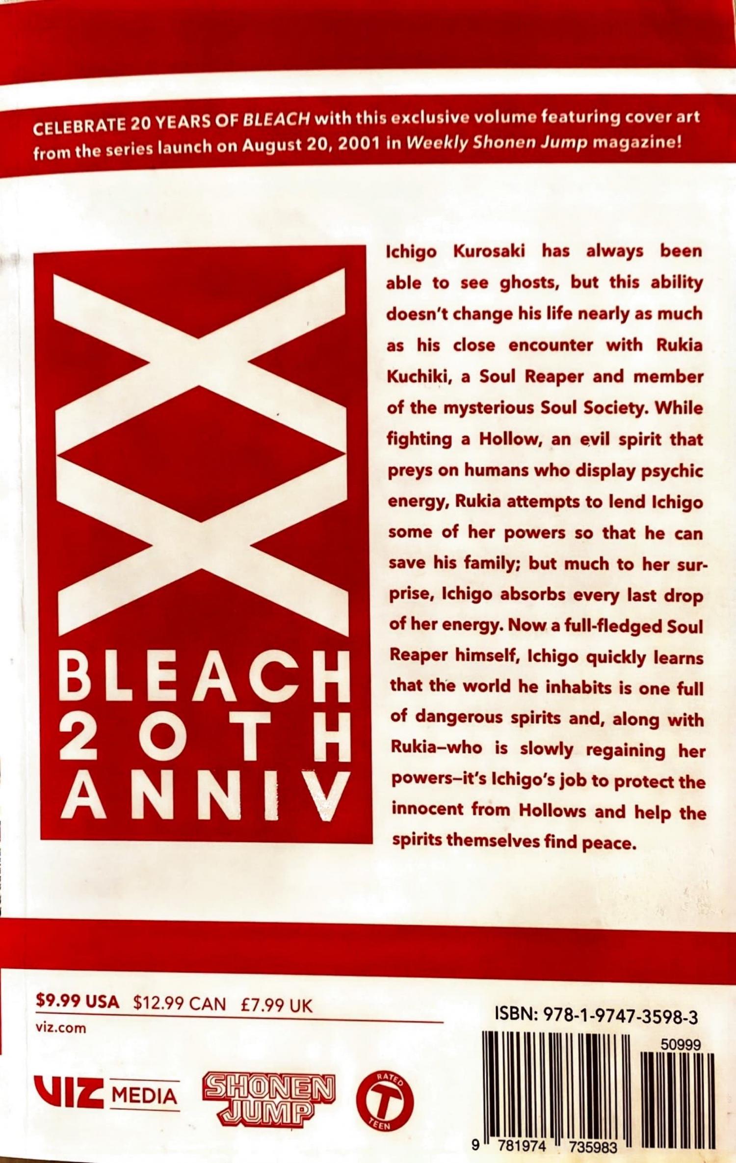 Bleach Bounus. : 20Th Anniversary Special Cover Art - Picture 3