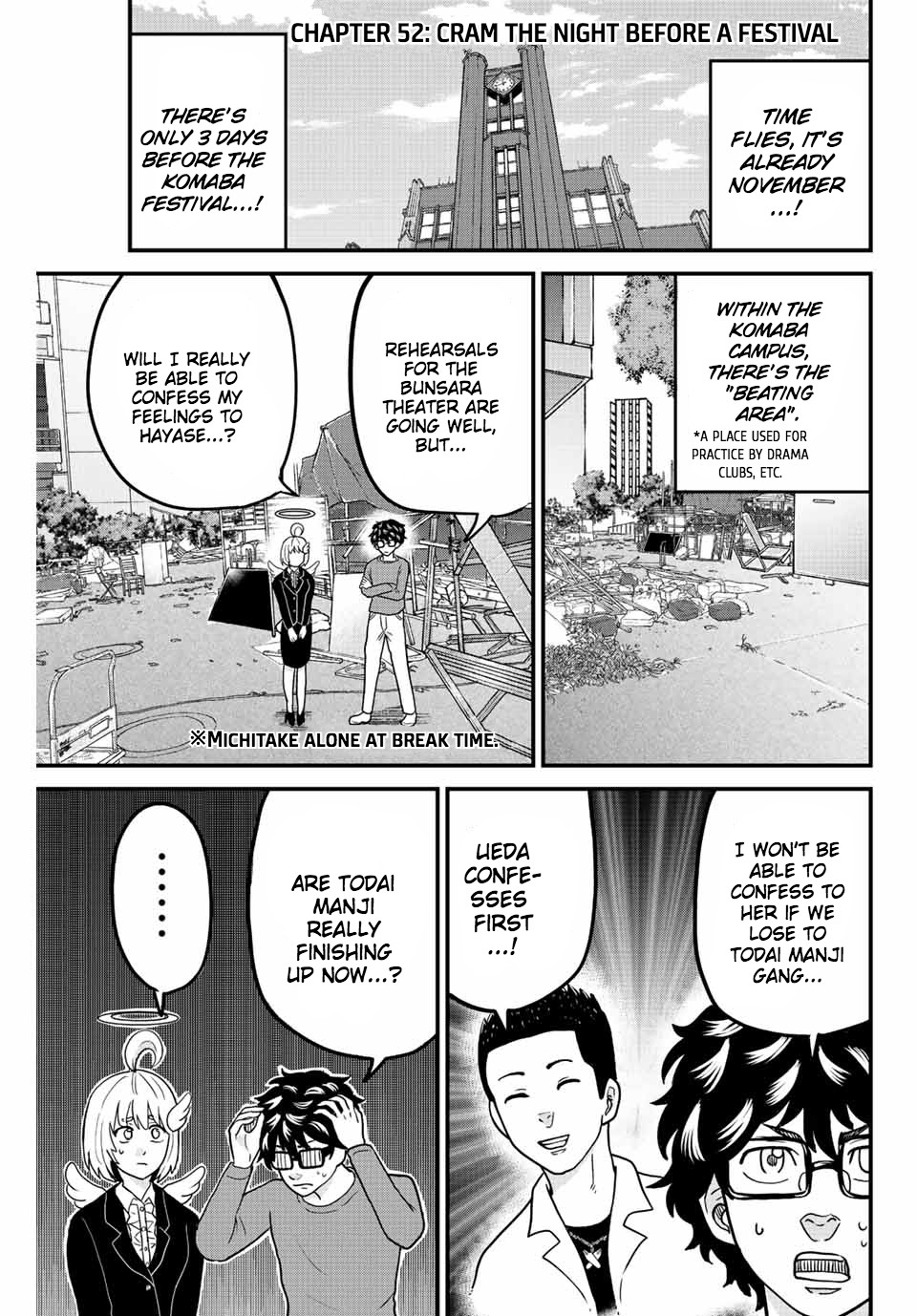 Toudai Revengers Chapter 52: Cram The Night Before A Festival - Picture 1