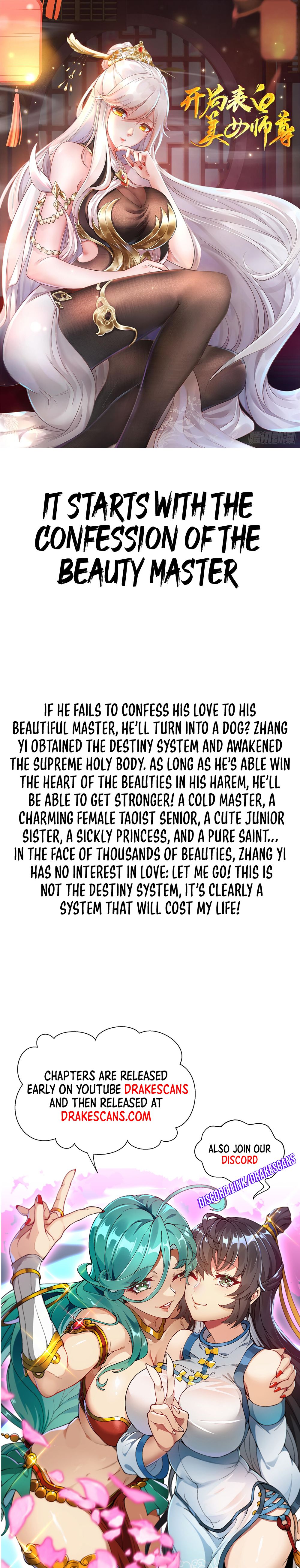 It Starts With The Confession To The Beauty Master - Page 1