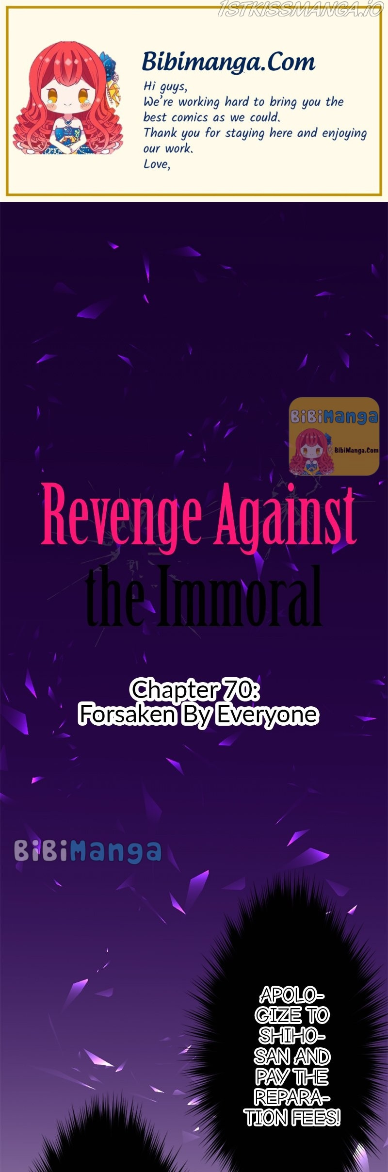 Revenge Against The Immoral Chapter 70 - Picture 1