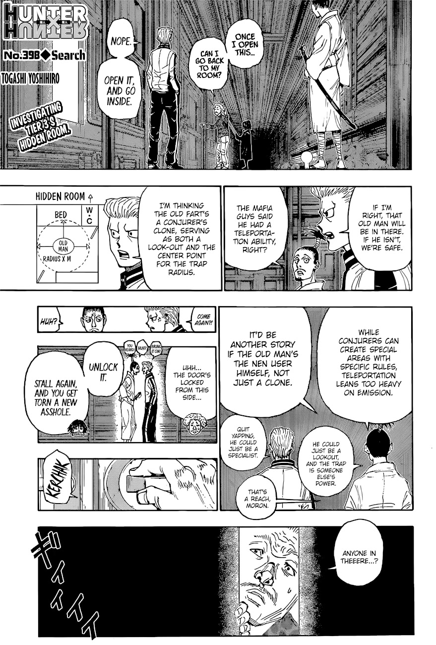 Hunter X Hunter Chapter 398: Search - Picture 1