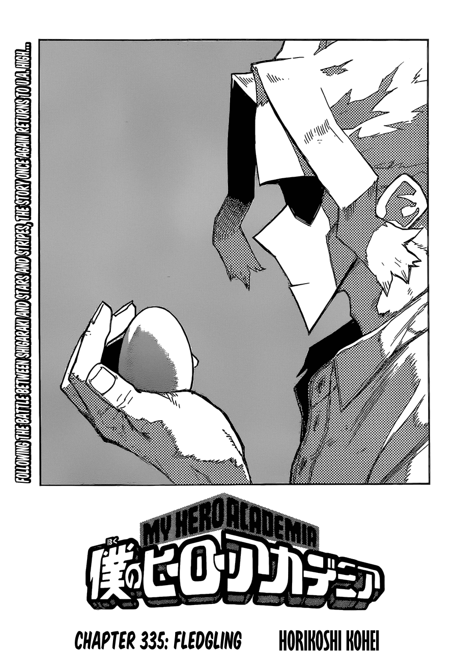 Boku No Hero Academia Chapter 335: Fledgling - Picture 1