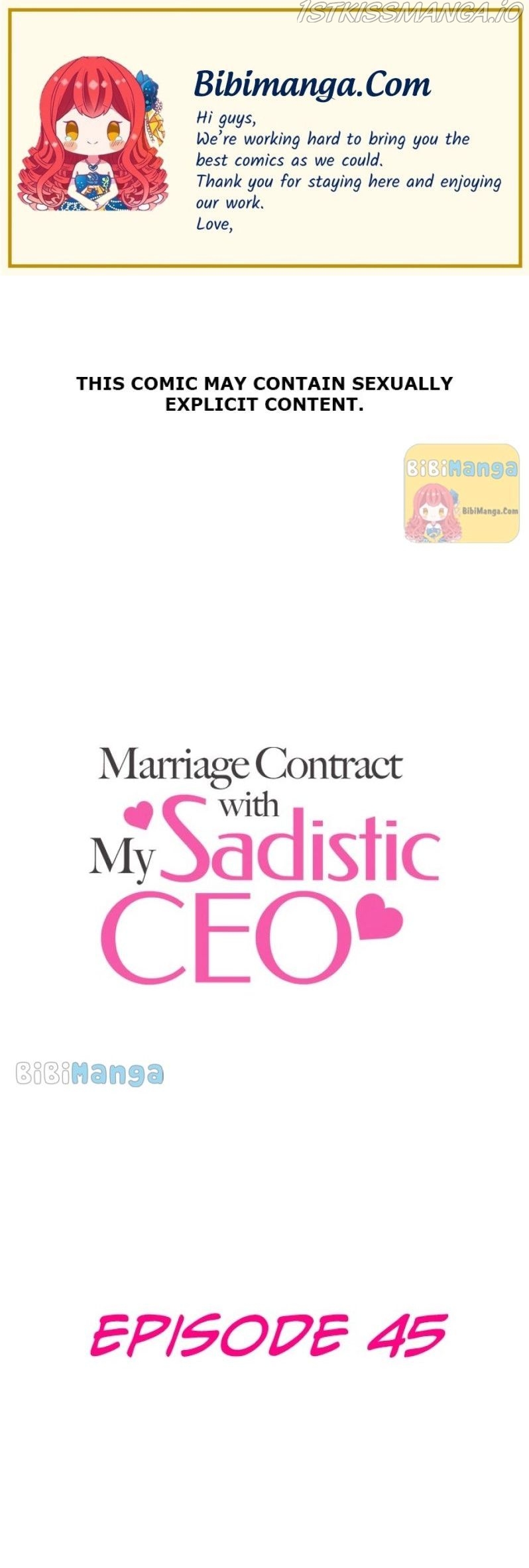 Marriage Contract With My Sadistic Ceo Chapter 45 - Picture 1