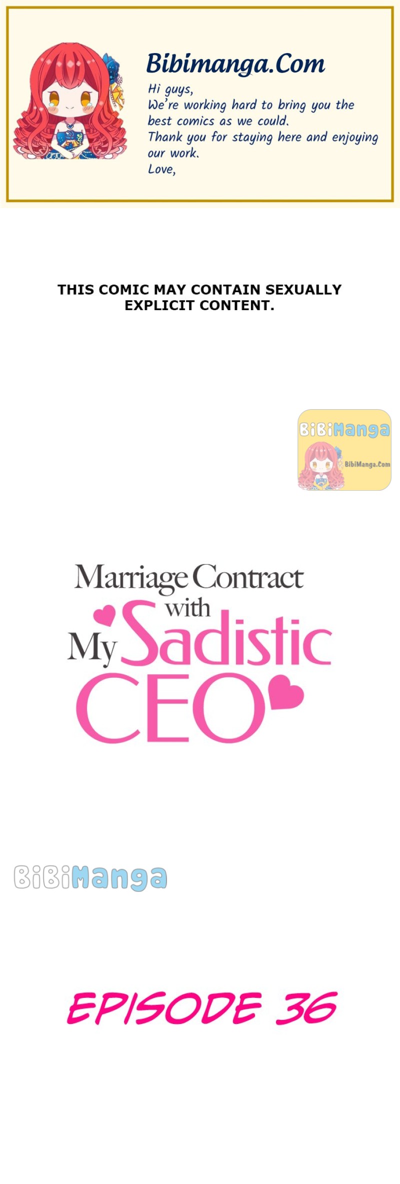 Marriage Contract With My Sadistic Ceo Chapter 36 - Picture 1