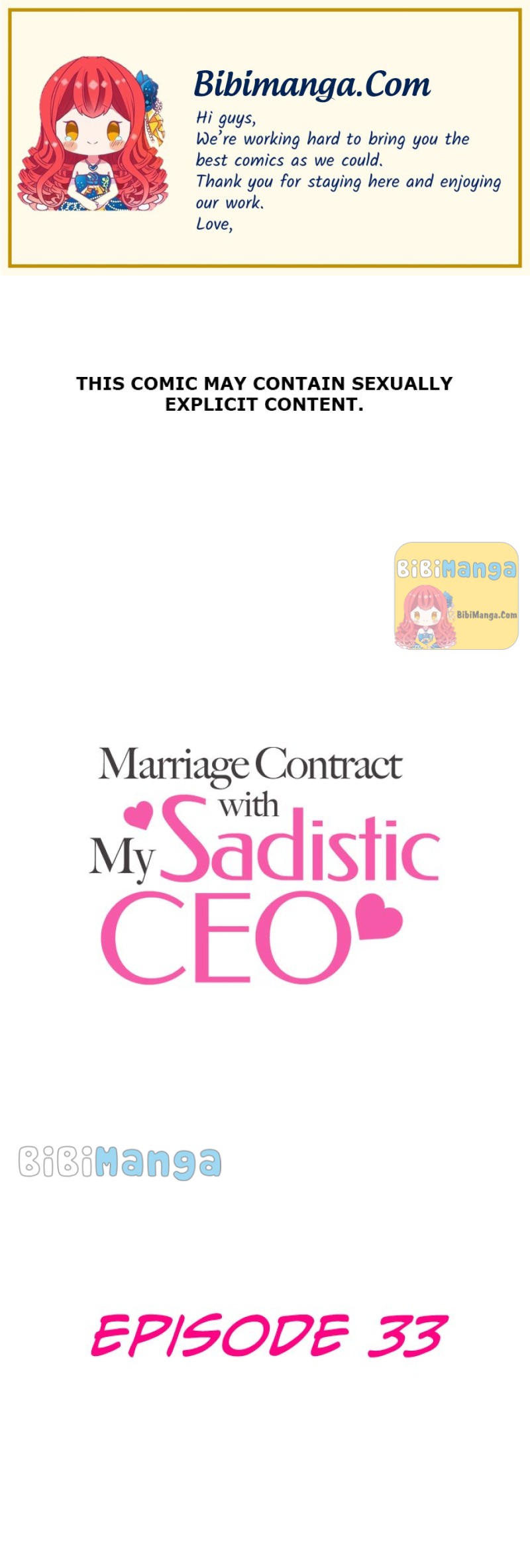 Marriage Contract With My Sadistic Ceo Chapter 33 - Picture 1