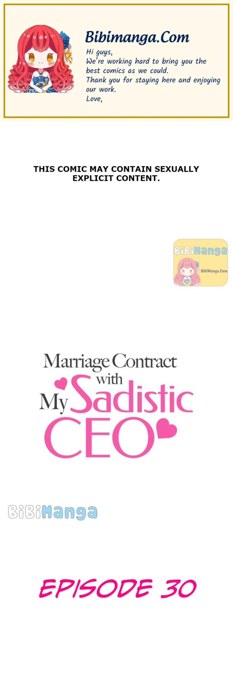 Marriage Contract With My Sadistic Ceo Chapter 30 - Picture 1