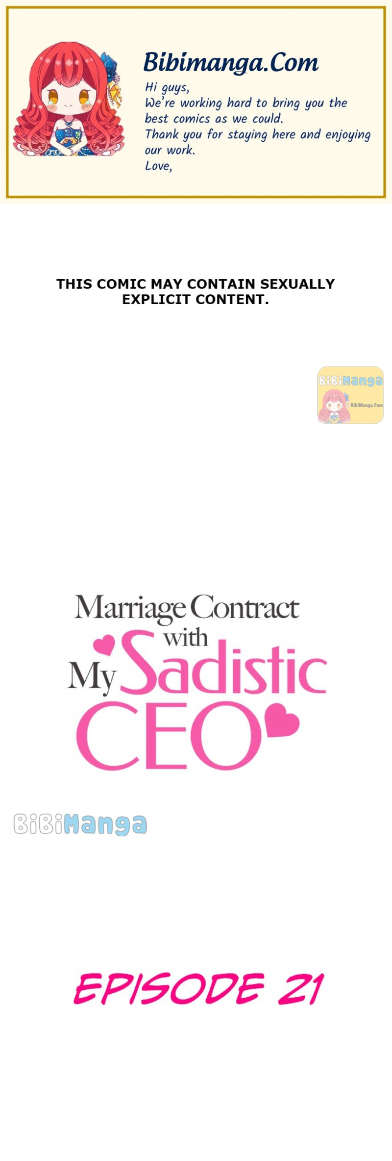 Marriage Contract With My Sadistic Ceo Chapter 21 - Picture 1