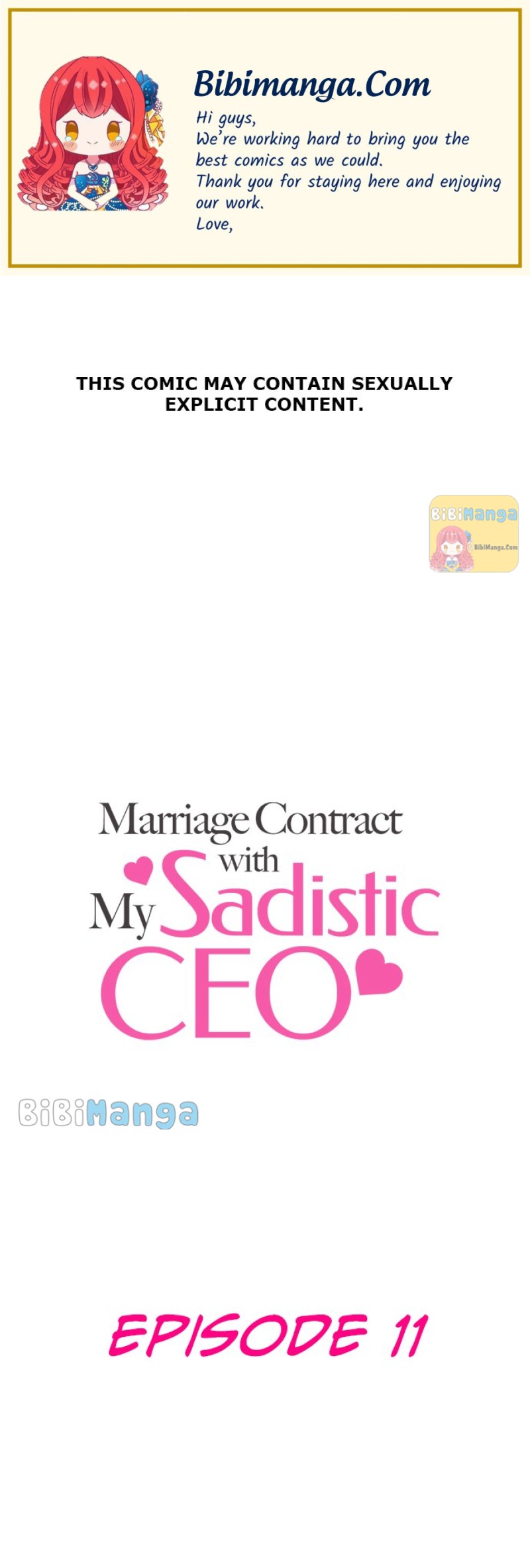 Marriage Contract With My Sadistic Ceo Chapter 11 - Picture 1