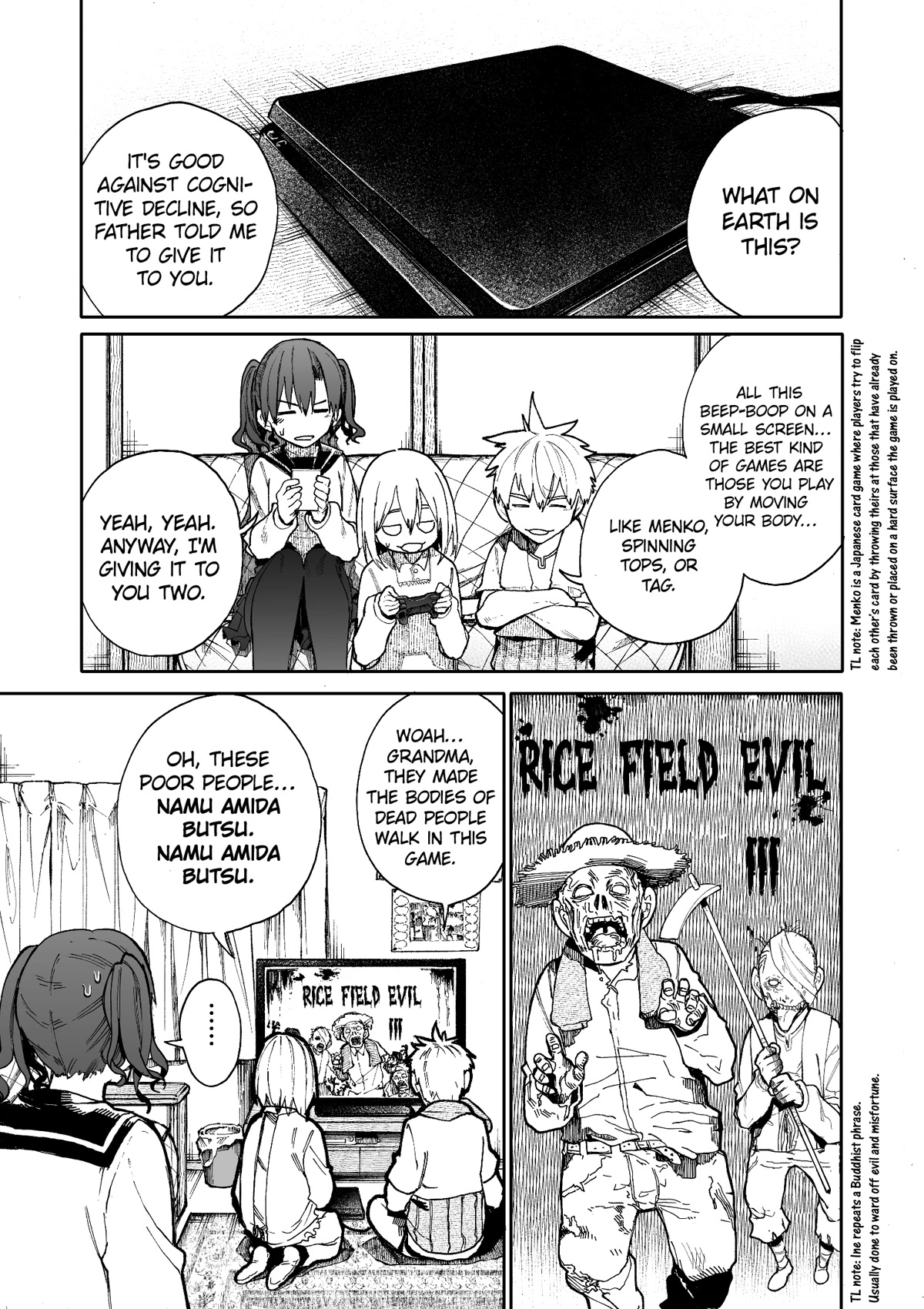 A Story About A Grampa And Granma Returned Back To Their Youth. Chapter 68: Rice Field Evil - Picture 1