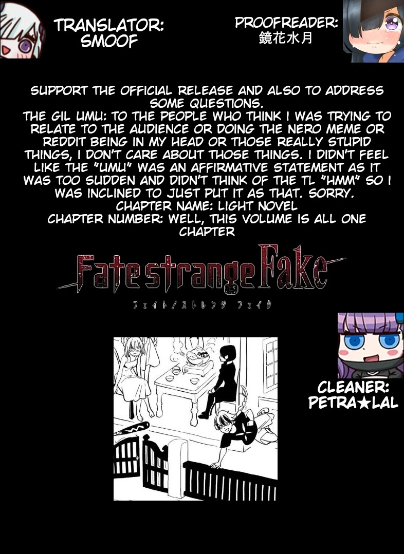 Fate/strange Fake Chapter 12.6: The Shadow In The Park - Part 1 - Picture 1