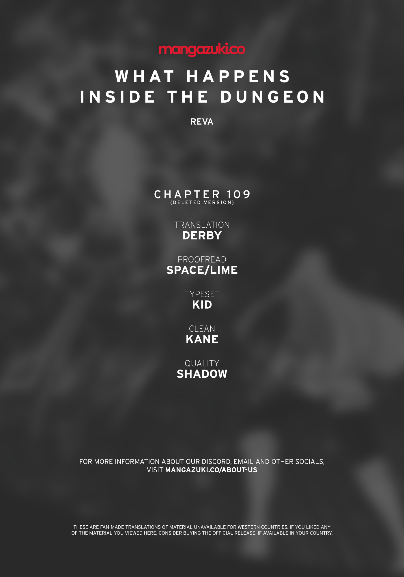What Happens Inside The Dungeon Chapter 110.7: Chapter 109 - Deleted Chapter - Picture 1