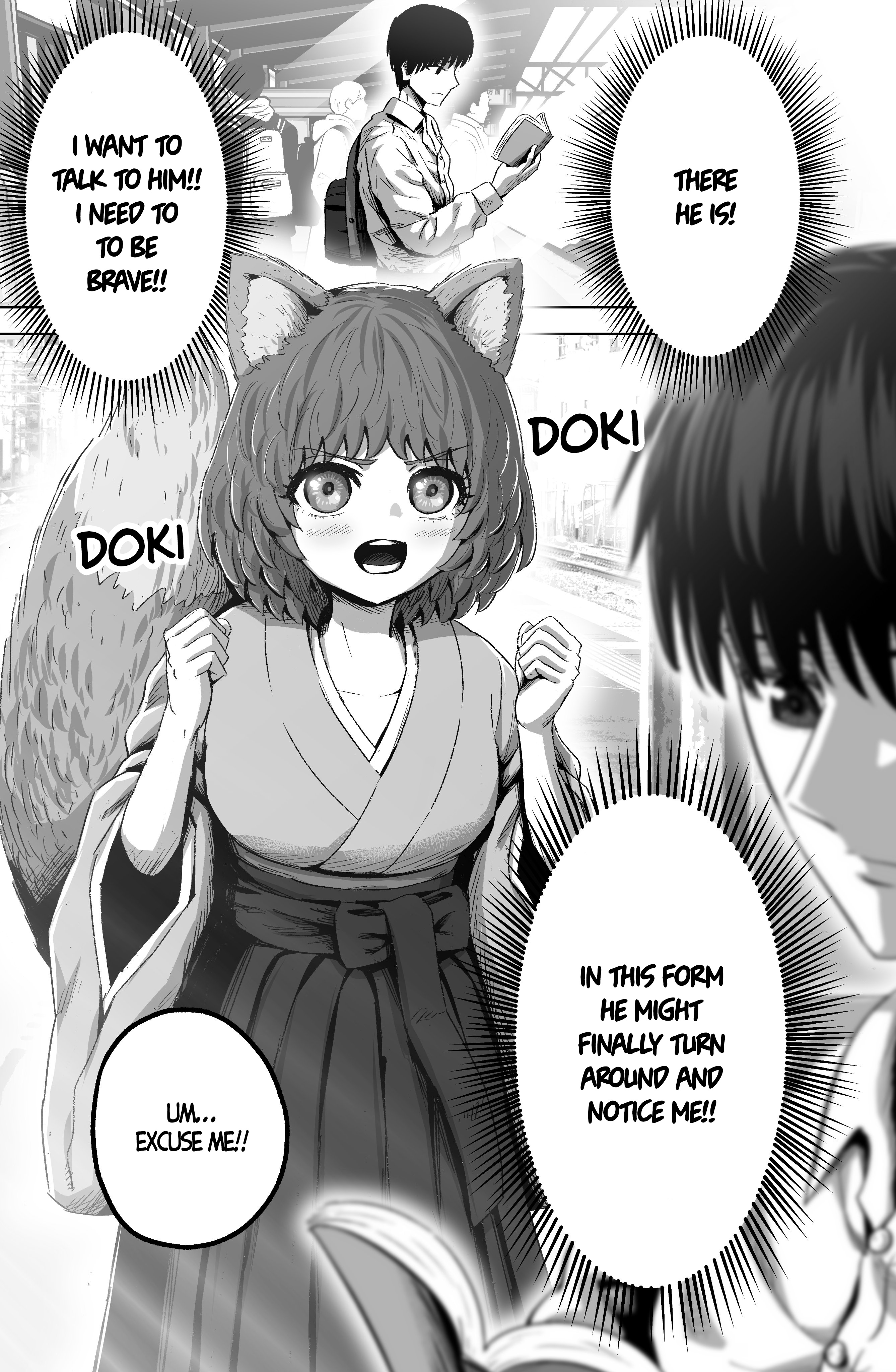 The Fox Girl Who Wants To Get Chummy With The Human Boy She Likes - Page 2