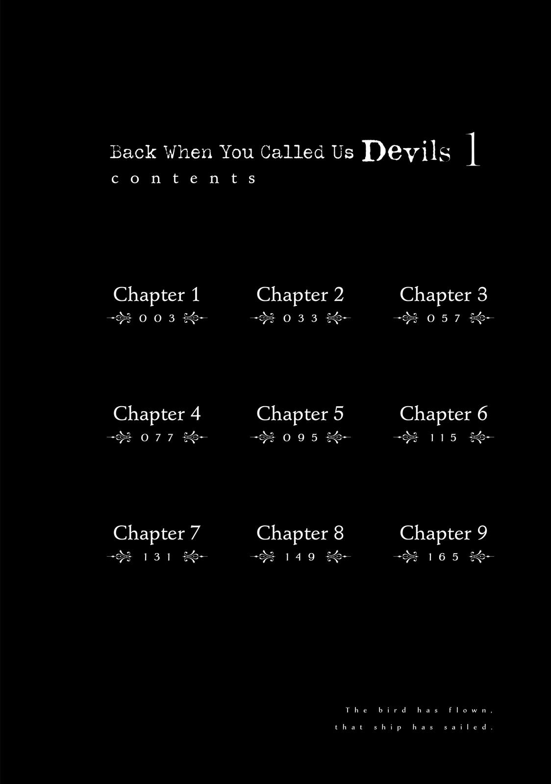 Back When You Called Us Devils Chapter 1 - Picture 3