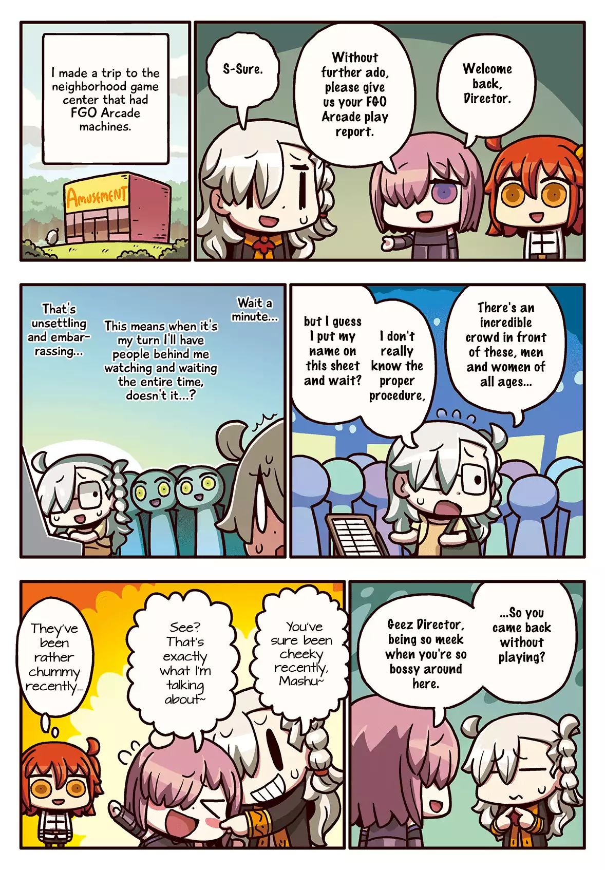 Manga De Wakaru! Fate/grand Order Vol.3 Chapter 59: Account Of An Arcade Experience - Picture 1