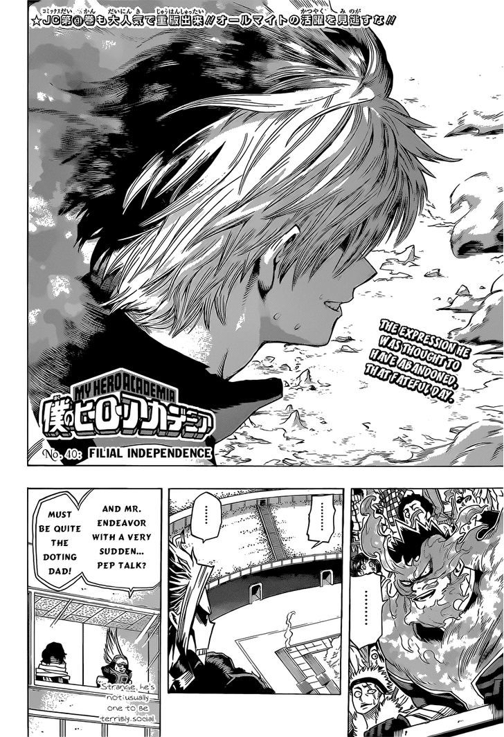 Boku No Hero Academia Vol.5 Chapter 40 : Filial Independence - Picture 3