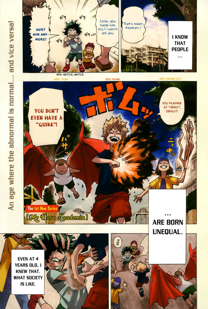 Boku No Hero Academia Vol.1 Chapter 1 : Midoriya Izuku The Origin - Picture 3