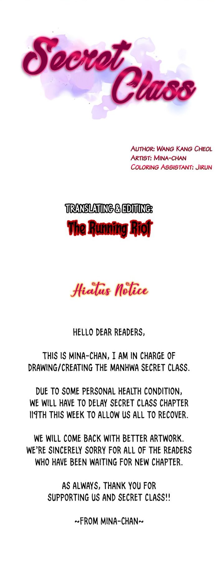 Secret Class - Page 1
