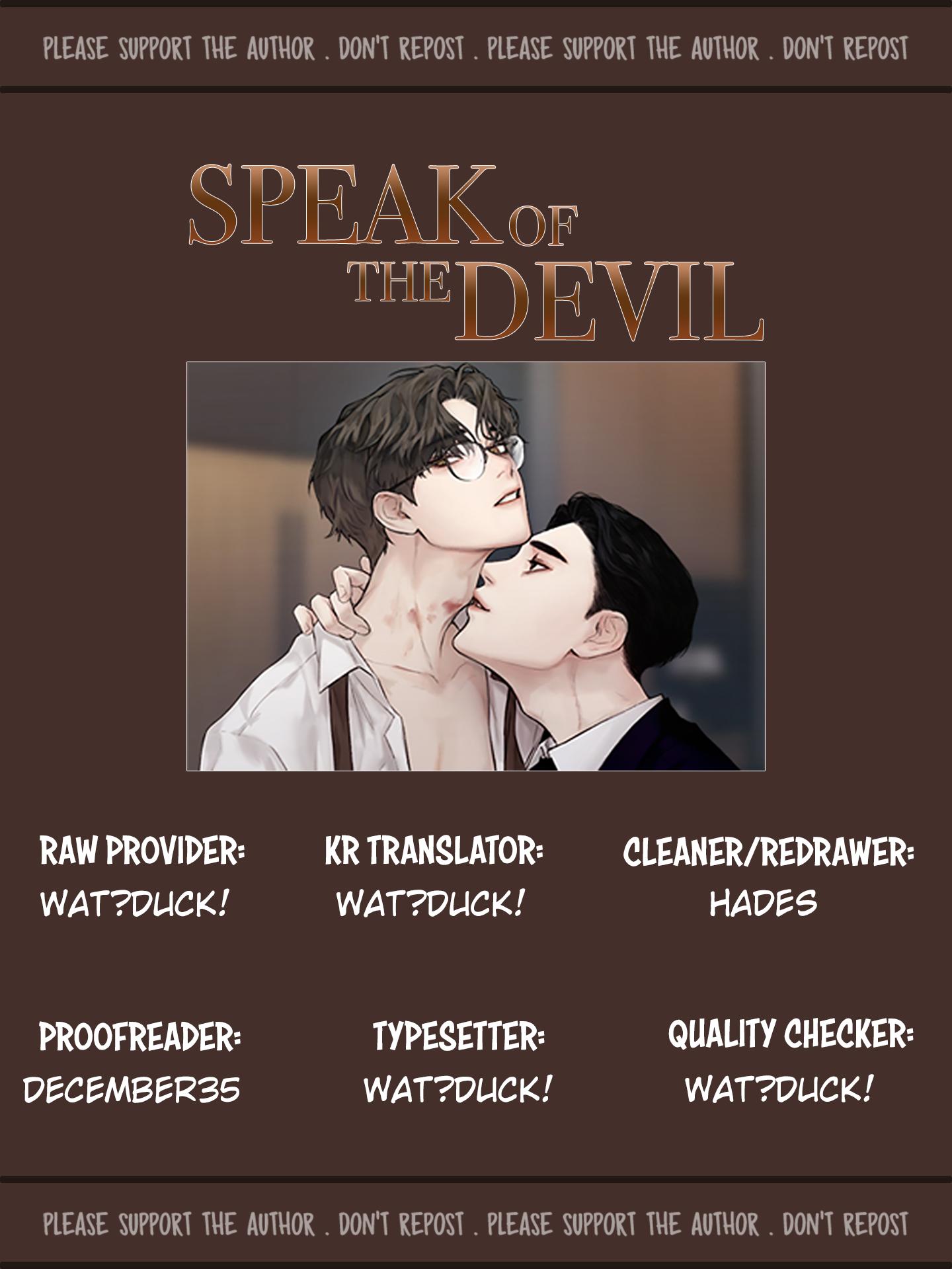 Speak Of The Devil Chapter 31 - Picture 1