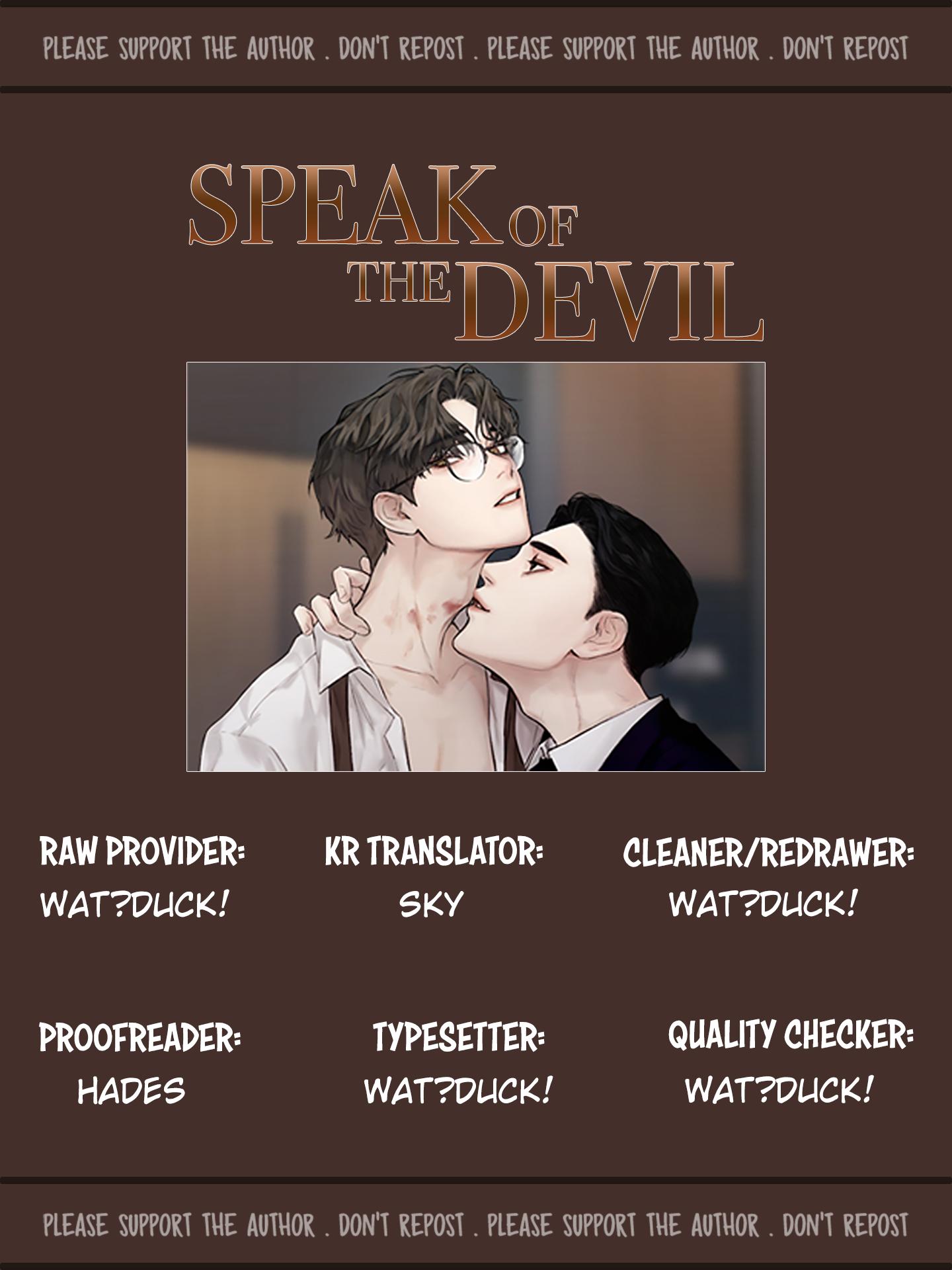 Speak Of The Devil - Page 1