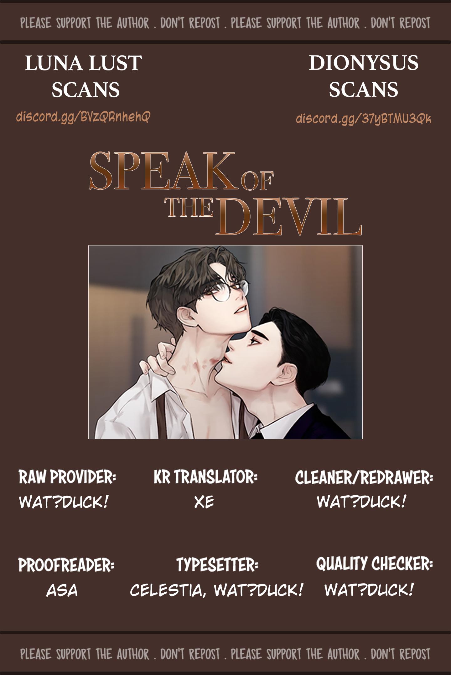 Speak Of The Devil Chapter 10 - Picture 1