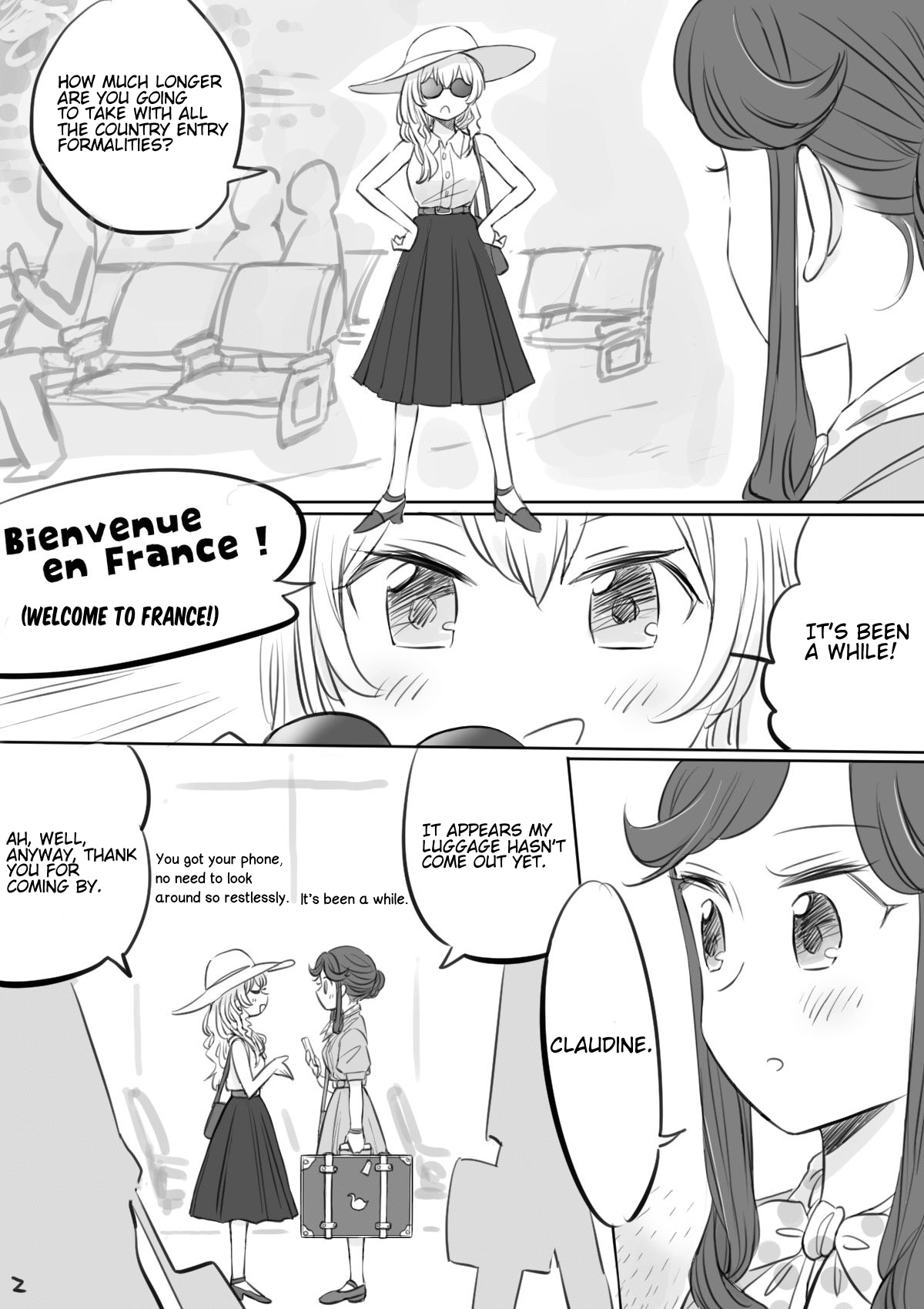 Maya And Claudine (Mayakuro) Short Comics Compilation Chapter 38: Maya Goes To France [Part 1] - Picture 2