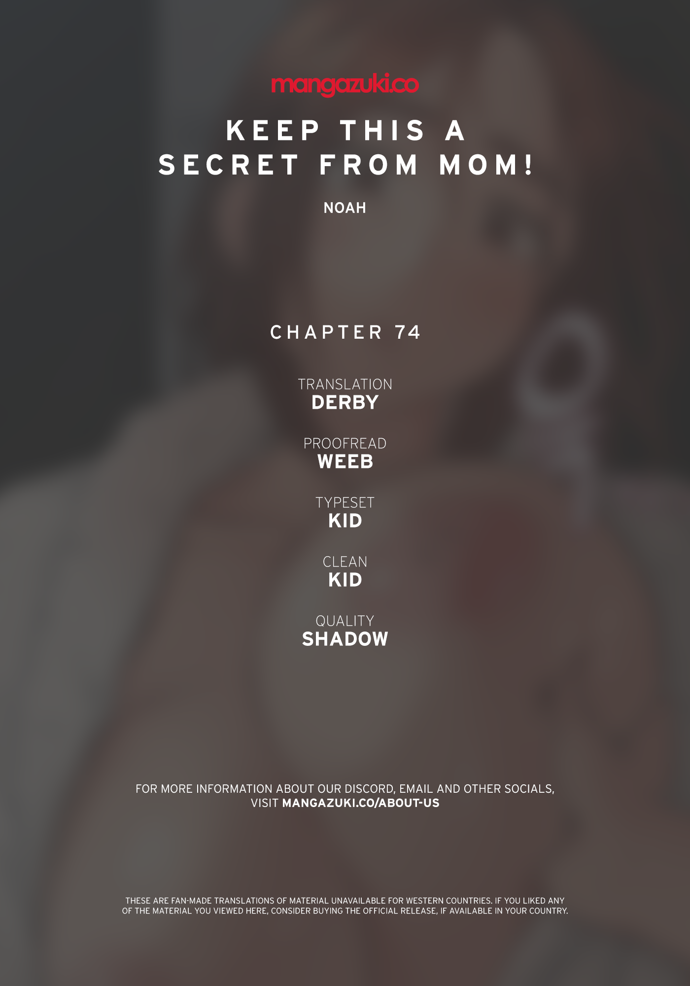 Keep This A Secret From Mom Chapter 74 - Picture 1