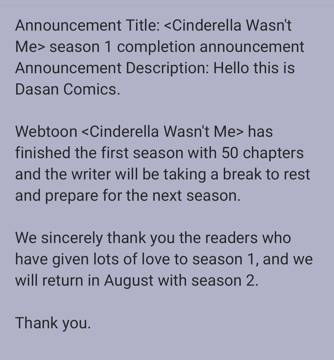 Cinderella Wasn’T Me Notice - Picture 1