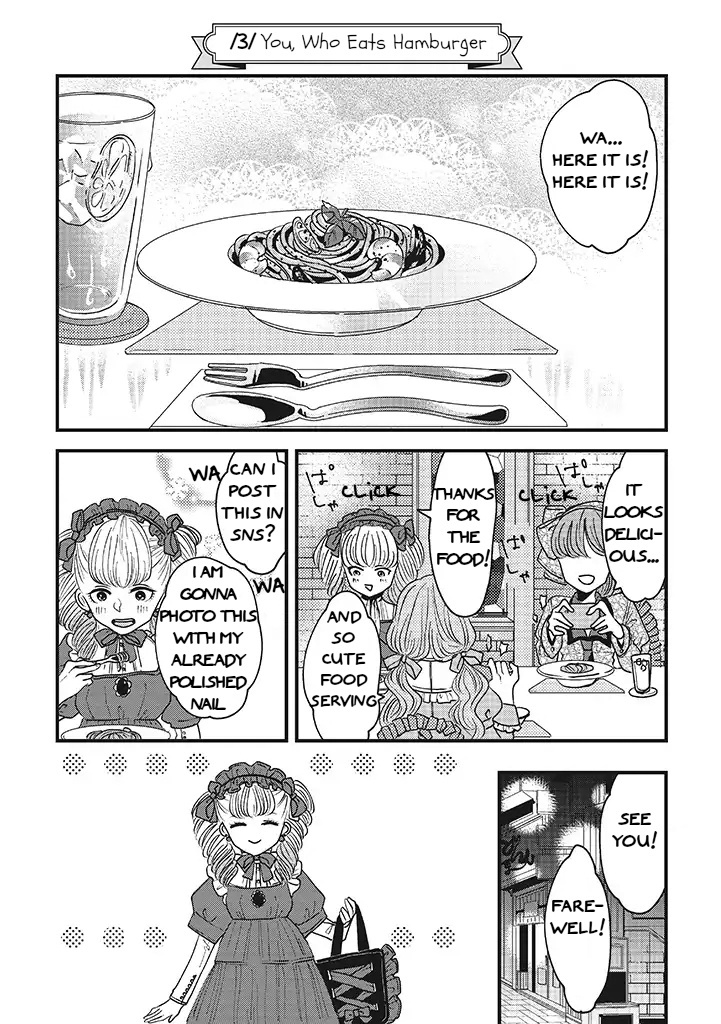 Lolita Meshi Chapter 3: You, Who Eats Hamburger - Picture 1
