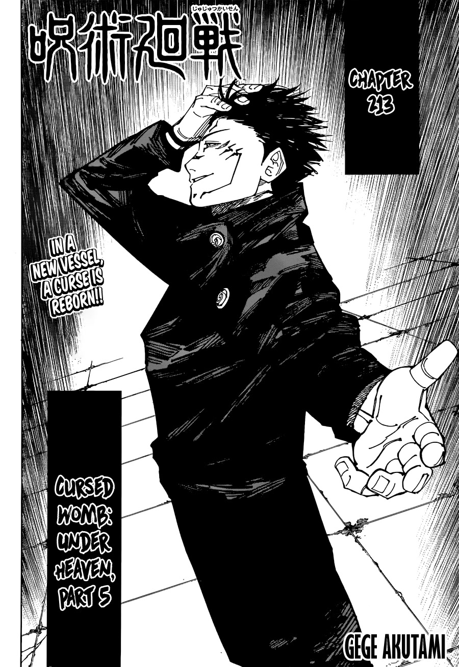 Jujutsu Kaisen Chapter 213: Cursed Womb: Under Heaven, Part 5 - Picture 3