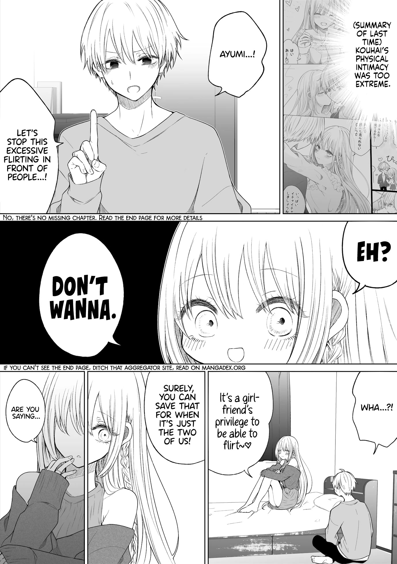 Ichizu De Bitch Na Kouhai Chapter 134: Story Where They End Up Flirting Anyway - Picture 1