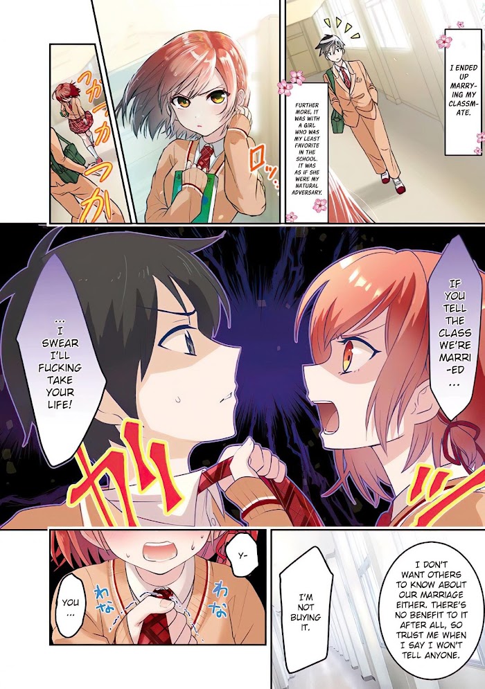 I'm Getting Married To A Girl I Hate In My Class Vol.1 Chapter 3 - Picture 1