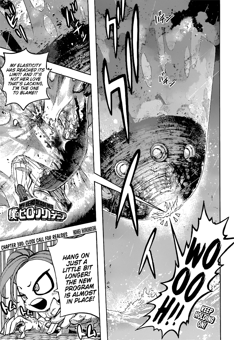 Boku No Hero Academia Chapter 380: Close Call For Realsies - Picture 1