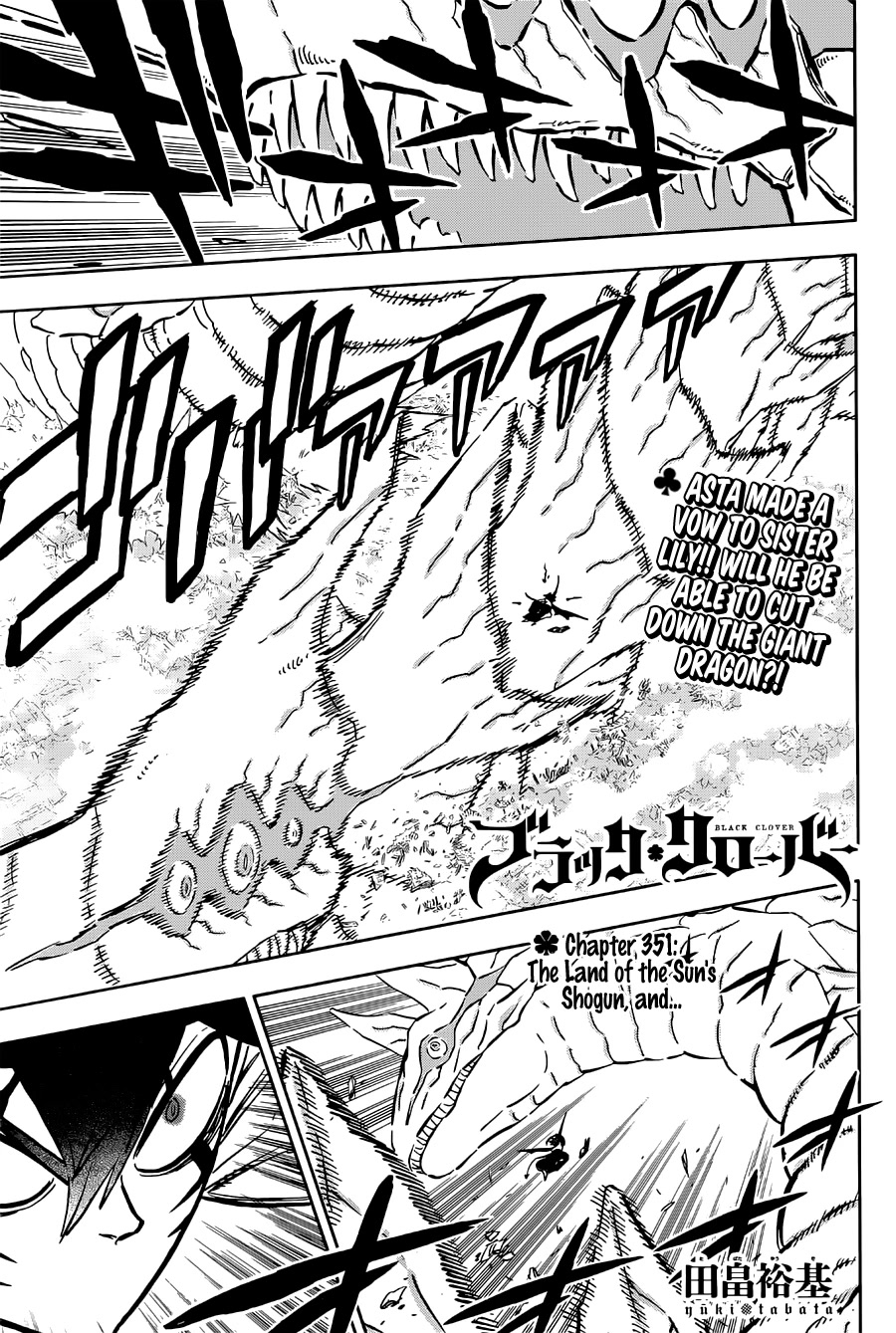 Black Clover Chapter 351: The Land Of The Sun's Shogun, And… - Picture 1