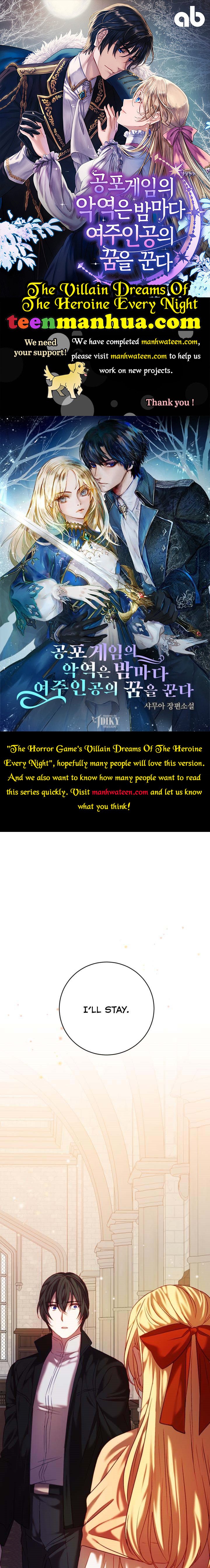 The Villain Dreams Of The Heroine Every Night Chapter 12 - Picture 1