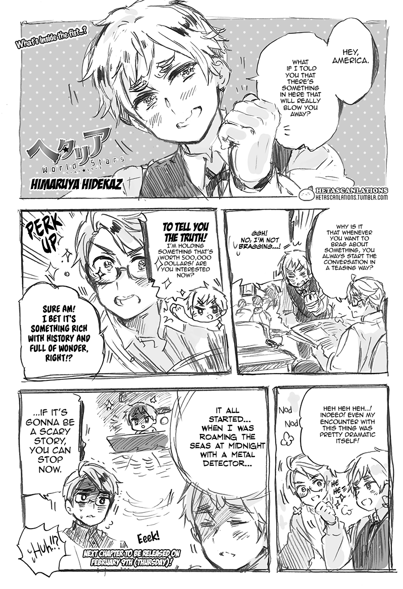 Hetalia World Stars Chapter 462: What's Inside The Fist...? - Picture 1