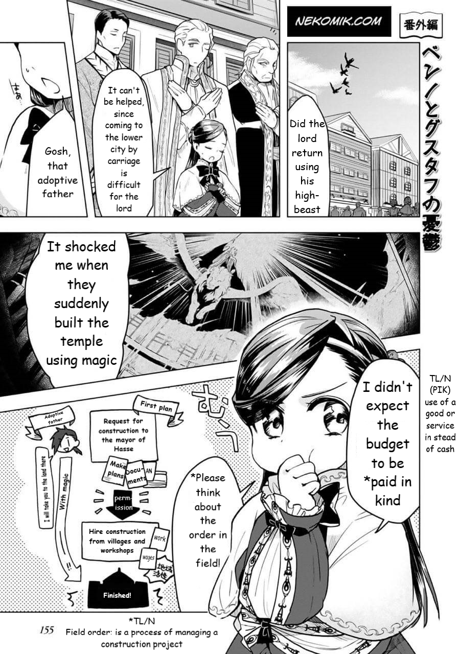 Honzuki No Gekokujou ~Shisho Ni Naru Tame Ni Wa Shudan Wo Erandeiraremasen~ Dai 3-Bu 「Ryouchi Ni Hon O Hirogeyou!」 - Page 1