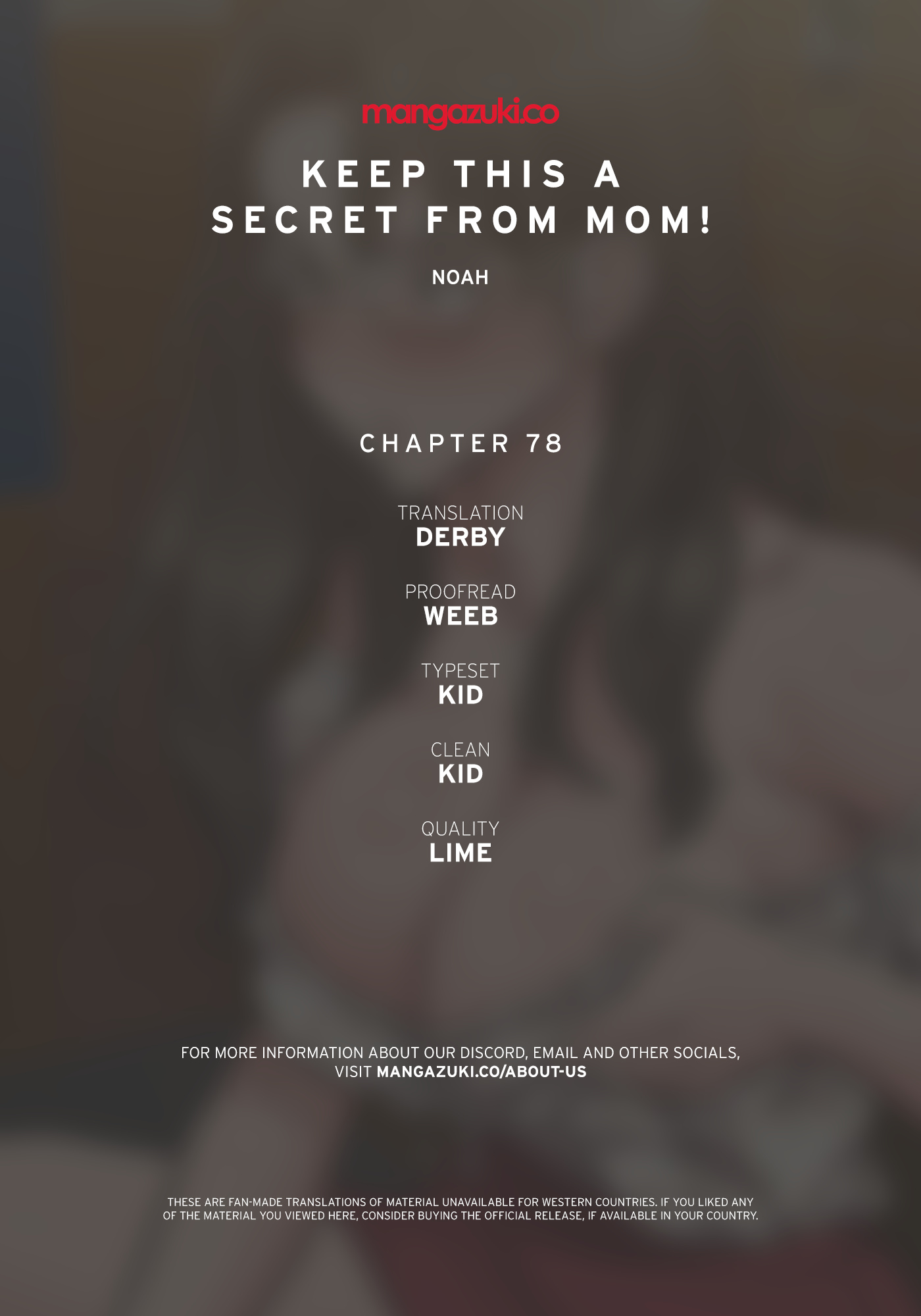 Keep This A Secret From Mom Chapter 78 - Picture 1