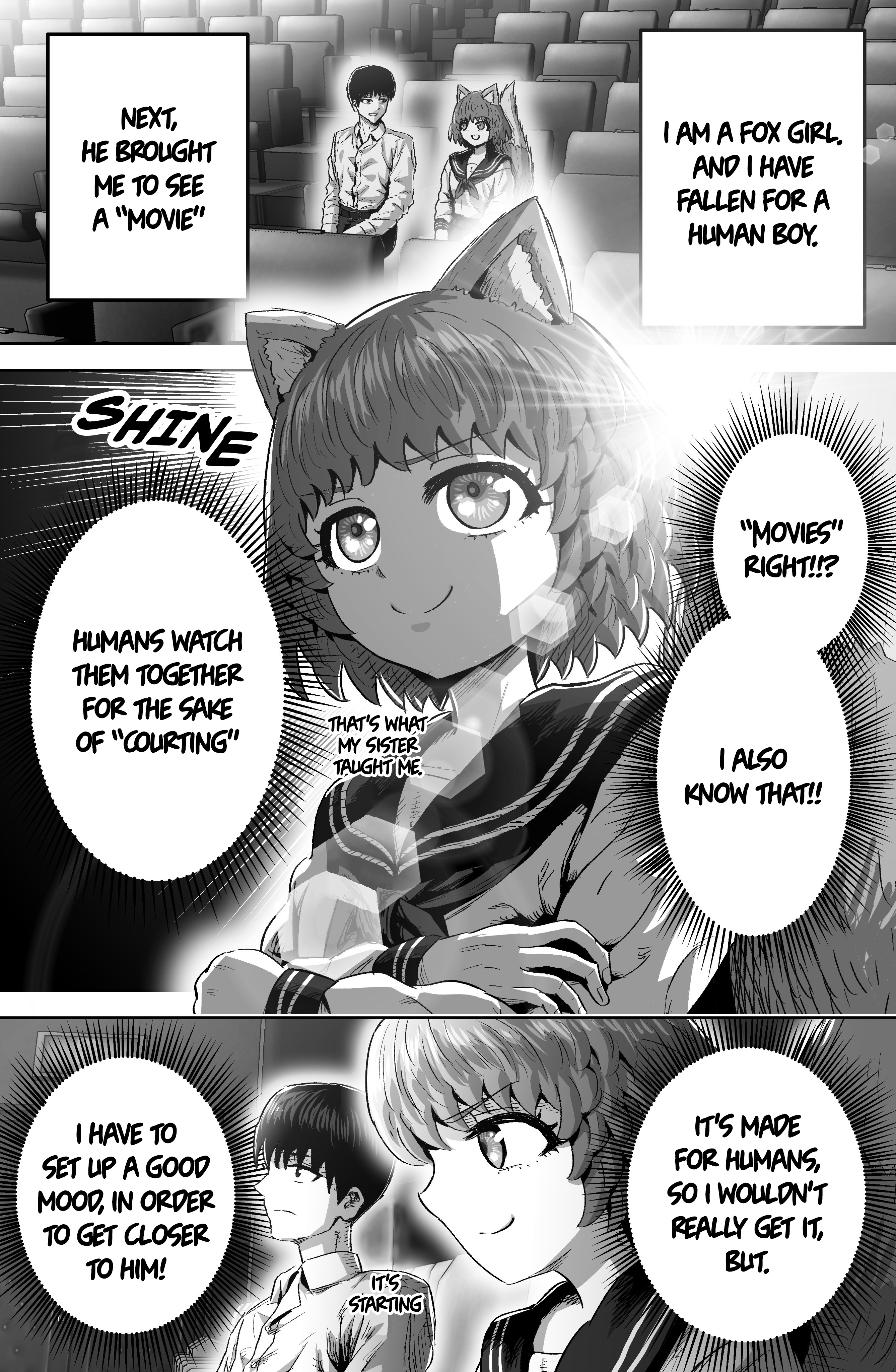 The Fox Girl Who Wants To Get Chummy With The Human Boy She Likes - Page 1