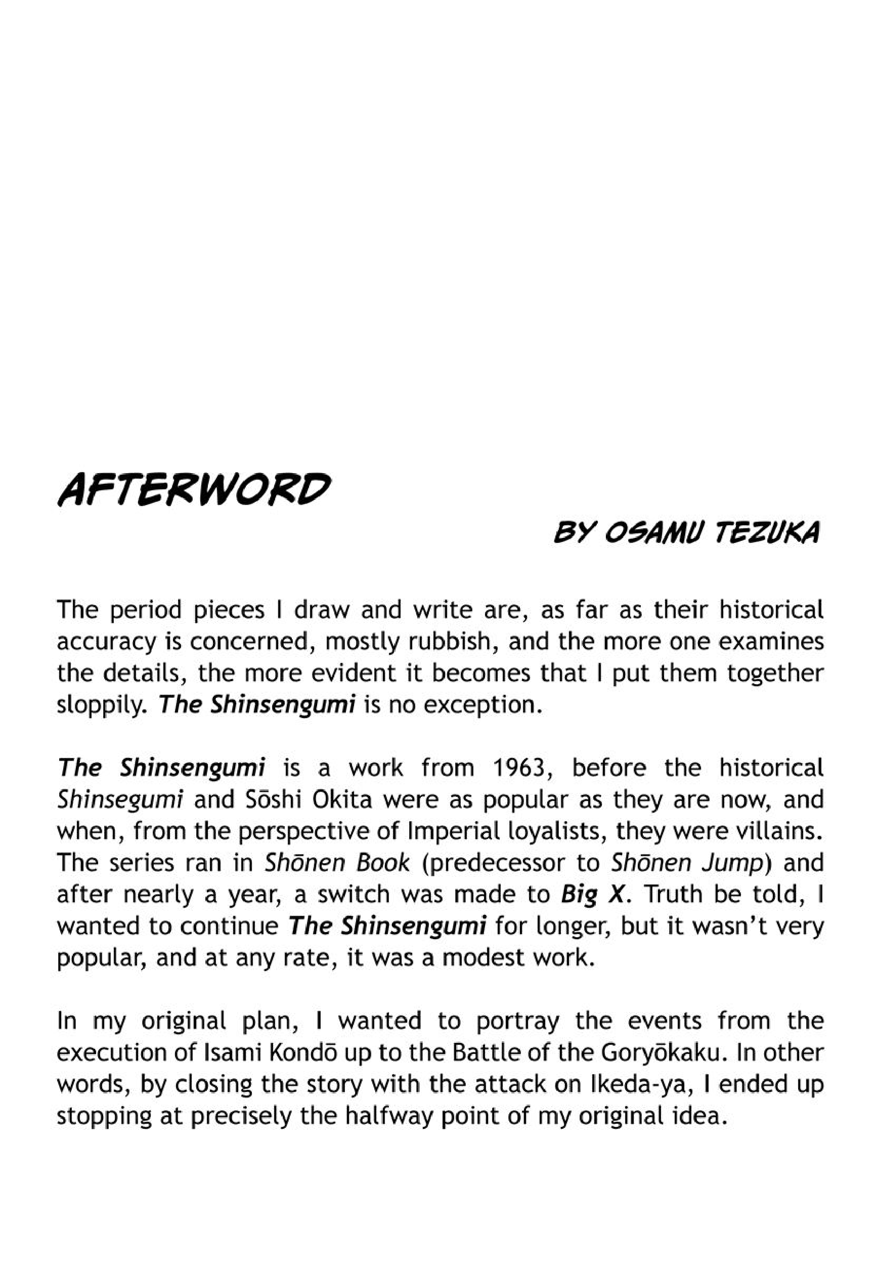The Shinsengumi - Page 1