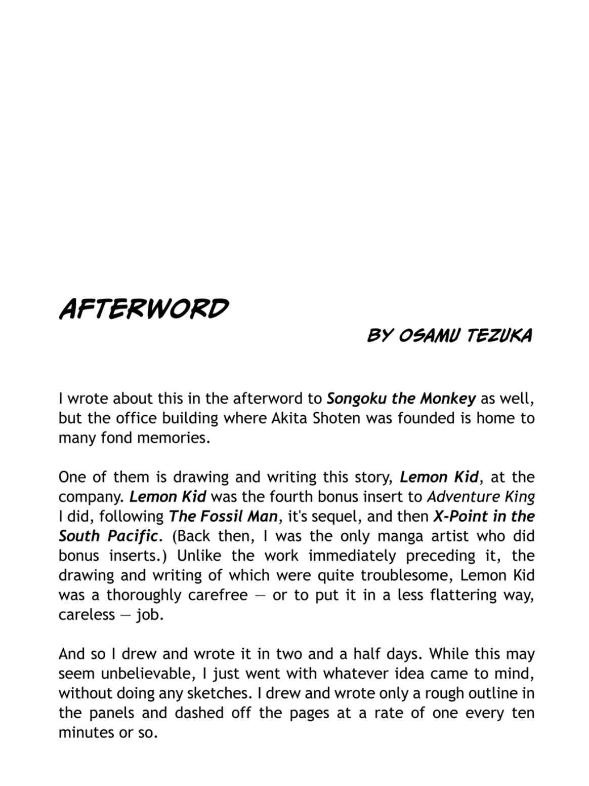 Lemon Kid Vol.1 Chapter 12.1: Afterword - Picture 1