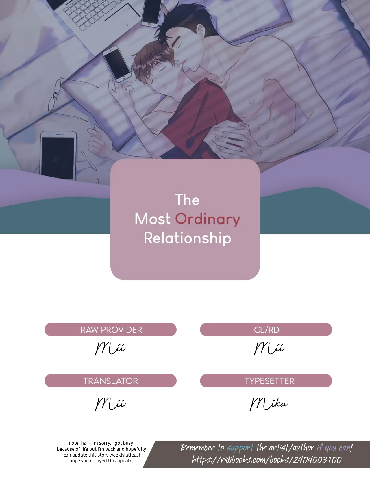 The Most Ordinary Relationship Chapter 3 - Picture 1
