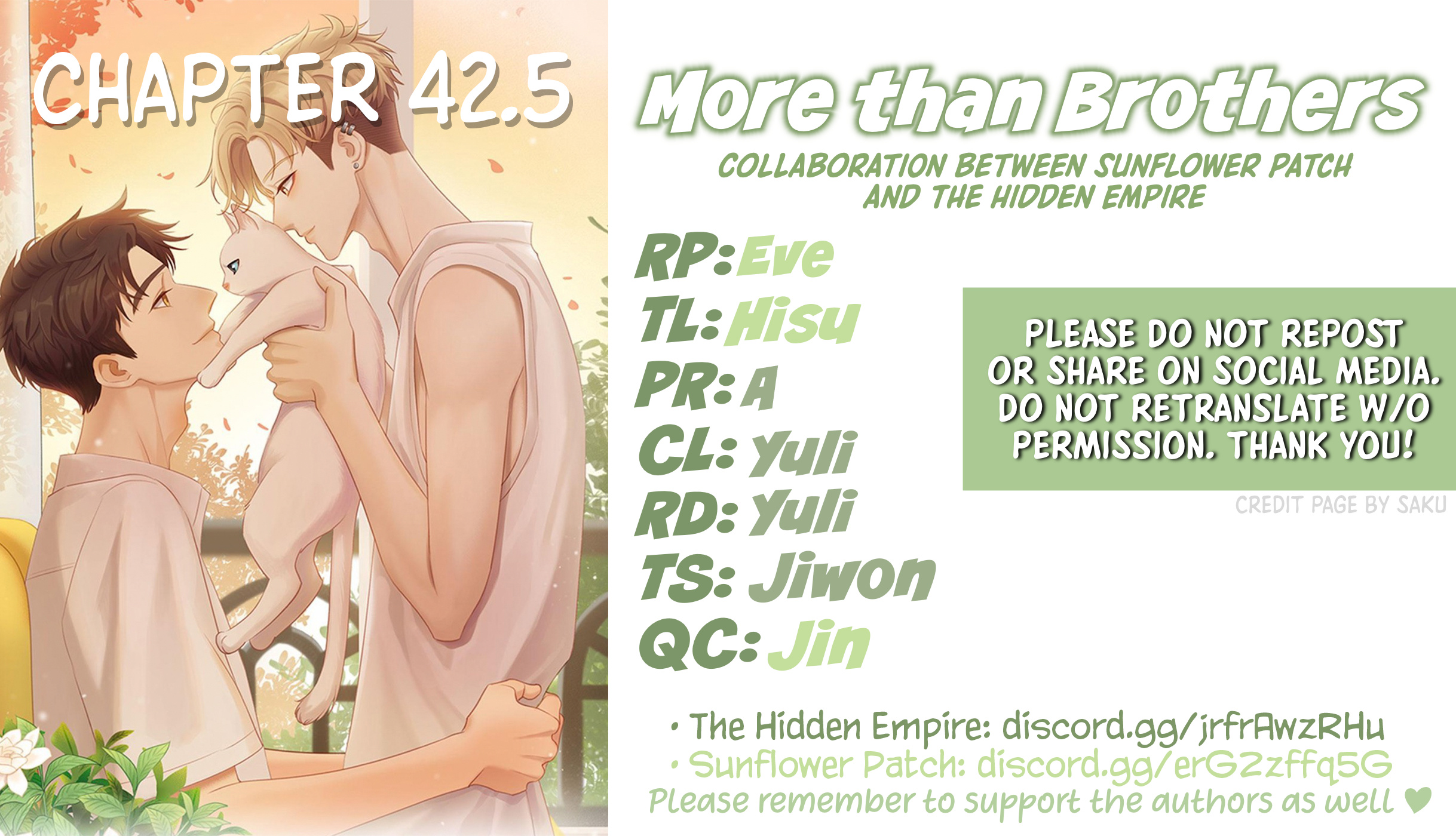 More Than Brothers Chapter 42.5: Extra: The Story Of The Seniors - Picture 1