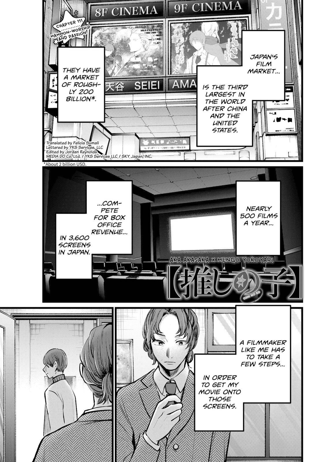 Oshi No Ko Chapter 111 - Picture 1